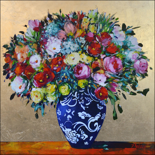 Garden Spiral Vase Bouquet | Dalozzo Art