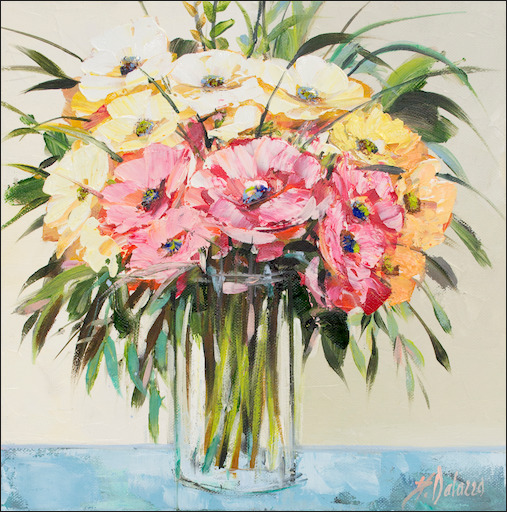 Floral Still Life "A Joyful Morning" Original Artwork by Judith Dalozzo